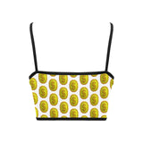 IM 3D WHT Women's Spaghetti Strap Crop Top