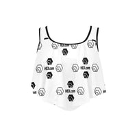 Hex Dot Com Flounce Bikini Top