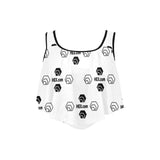 Hex Dot Com Flounce Bikini Top