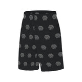 Hex Black & Grey All Over Print Basketball Shorts With Pockets