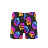 Hex Pulse Combo Black Little Boys' Swimming Trunks