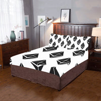Ethereums 3-Piece Bedding Set (1 Duvet Cover 86"x70"; 2 Pillowcases 20"x30")