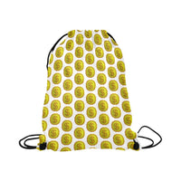 IM 3D WHT Drawstring Bags