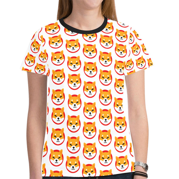 Shiba Inu Women's All Over Print Mesh Cloth T-shirt