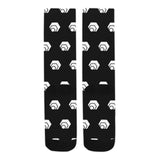 Hex White Black Sublimated Crew Socks (3 Packs)