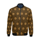 Hex Brown & Tan Men's All Over Print Casual Jacket