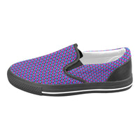 Pulses Small Black Men's Slip-on Canvas Shoes