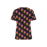 Hex Color Dot Com Black Women's All Over Print Scrub