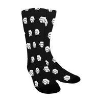 Hex White Black Women's Custom Socks