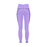 Pulses Small All Over Print High Waist Leggings with Pockets