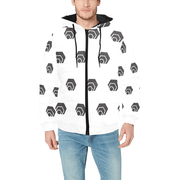 Hex Black Men's Hooded Bomber Jacket