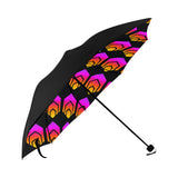 Hex Black Anti-UV Foldable Umbrella (Underside Printing)