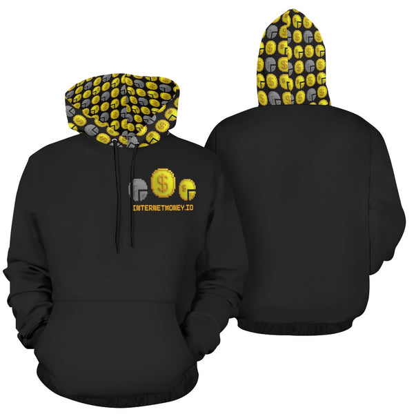IM ALL 3 BLK Men's All Over Print Hoodie