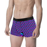 Pulses Small Black Men's All Over Print Boxer Briefs