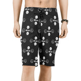 Hex Dot Com White Men's All Over Print Beach Shorts