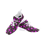 5555 Pink Wht Women's Slip-On Sneakers