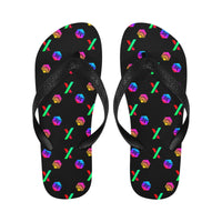 HPX Black Small Flip Flops (For both Men and Women)