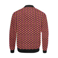 Hex Small Black Men's All Over Print Bomber Jacket