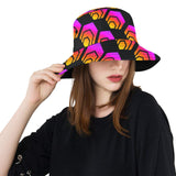 Hex Black Unisex Summer Single-Layer Bucket Hat