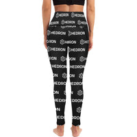 Hedron Combo White All Over Print High Waist Leggings with Pockets