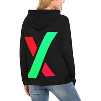 PulseX Black Logo Special Edition Women's All Over Print Hoodie