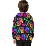 HPXdotCOM Black Big Boys' Long Sleeve Hoodie