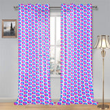 Pulses Small Gauze Curtain 28"x95" (Two Pieces)