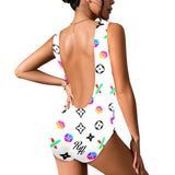 RH HPX Color Black Women's Low Back One Piece Swimsuit