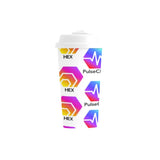 Hex Pulse TEXT Double Wall Plastic Mug