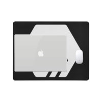 Hex White Logo Mousepad 18"x14"