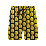 IM 3D BLK Men's Mid-Length Beach Shorts