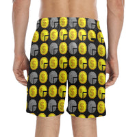 IM ALL 3 BLK Men's Mid-Length Beach Shorts