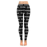 Hedron Combo White All-Over Low Rise Leggings