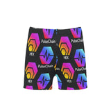 Hex Pulse TEXT Black Little Boys' Swimming Trunks