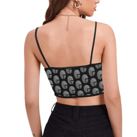 Future 3d BLK Women's Spaghetti Strap Crop Top