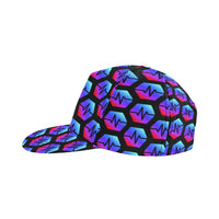 Pulse Black All Over Print Snapback Cap