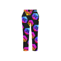 Hex Pulse Combo Black Men's All Over Print Casual Trousers