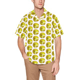 Time 3D 2 WHT Men's All Over Print Hawaiian Shirt With Chest Pocket