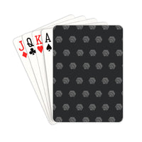 Hex Black & Grey Custom Poker Card 2.5"x3.5"