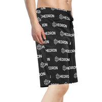 Hedron Combo White Men's All Over Print Beach Shorts