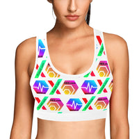 HPXdotCOM Women's All Over Print Sports Bra