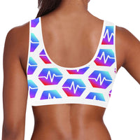 Pulse Women's All Over Print Sports Bra