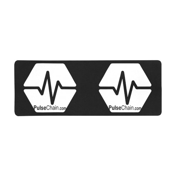 PulseChainDotCom White Rectangle Mousepad(31"x12")