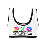 Sacrifice Black Women's All Over Print Sports Bra