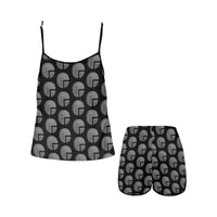 Future 3d BLK Women's Spaghetti Strap Cami Short Pajama Set