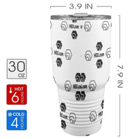 Hex Dot Com Insulated Stainless Steel Tumbler (30oz ）