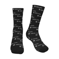 HEXdotcom Combo Grey Sublimated Crew Socks (3 Packs)