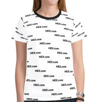 HEXdotcom Women's All Over Print Mesh Cloth T-shirt