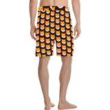 Shiba Inu Black Men's All Over Print Casual Shorts