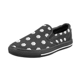 Hex White Black Slip-on Canvas Women's Shoes